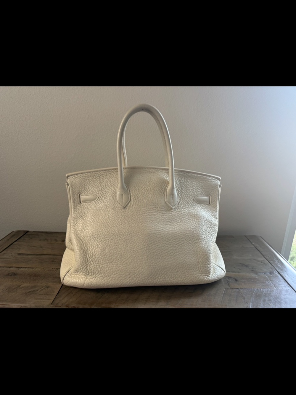Hermes Cream Birkin 35 with Silver Hardware - Picture 2 of 10